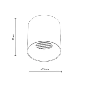 Точечный светодиодный светильник blaze 12 вт led 3cct 220 - 240 в ip20 tk lighting Thumbnail 5