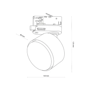 Рельсовый светильник tracer gx53 ip20 220 - 240 в tk lighting Thumbnail 3