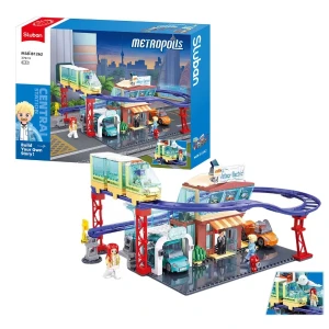 Set de construcție "vehicul nou cu energie", 379 de elem.