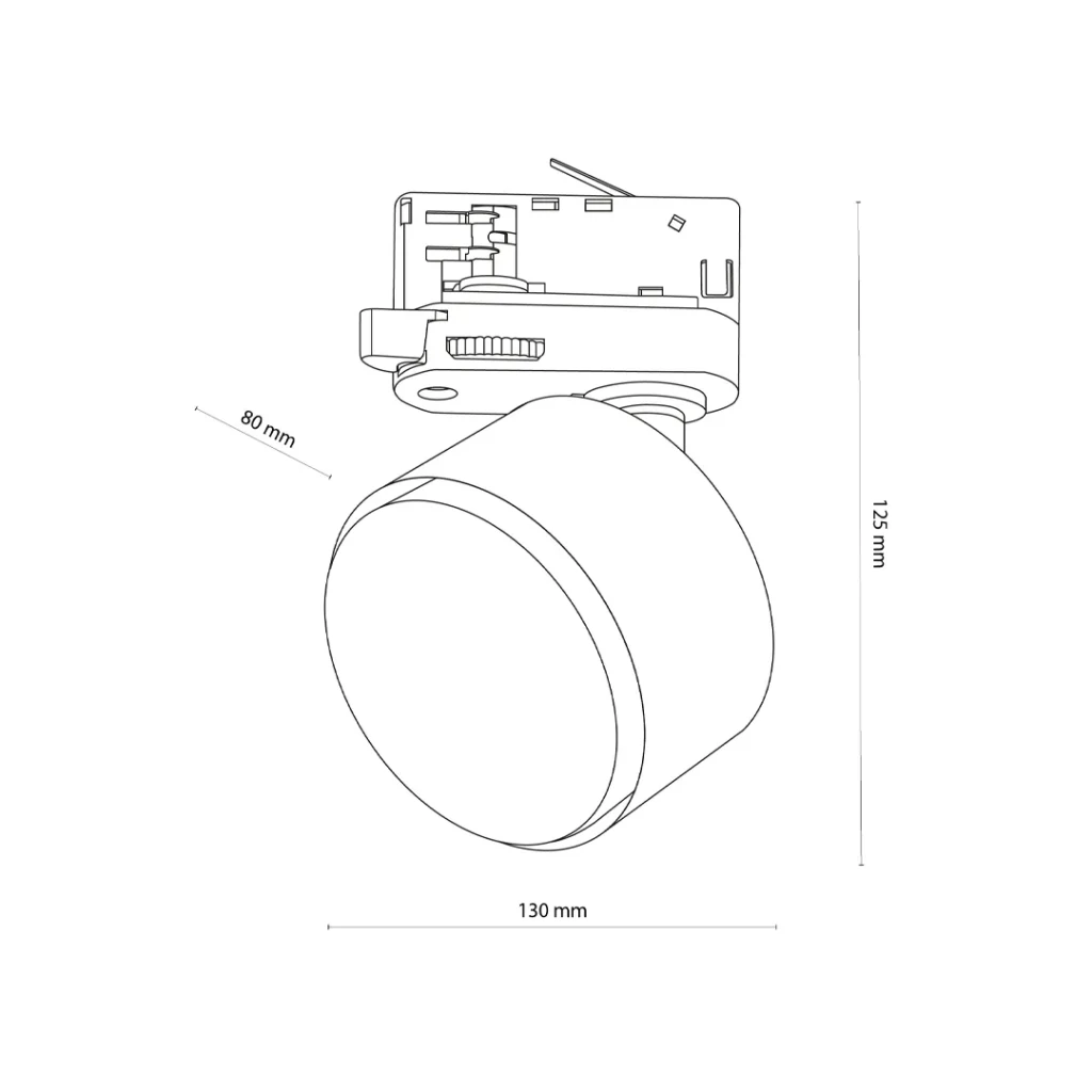 Рельсовый светильник tracer gx53 ip20 220 - 240 в tk lighting 2