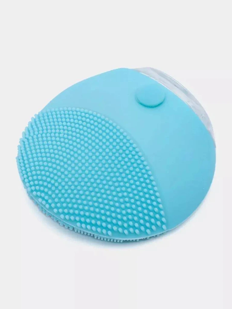 Perie de curatare si masaj facial din silicon (albastru) 6