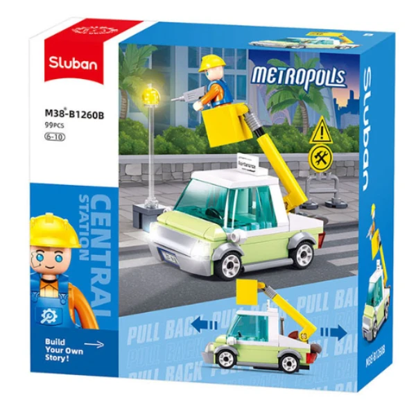 Set de construcție "servicii urbane", 4 modele, de la 94 pînă la 105 elem. 8