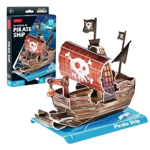 3D puzzle Nava Piratului, 22 elemente