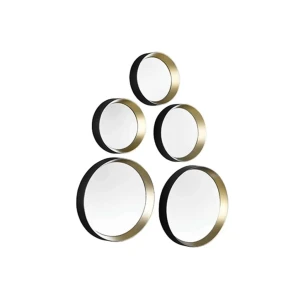 Набор зеркал 250, 230, 180, 2 x 150 мм lia черный/золотой trio