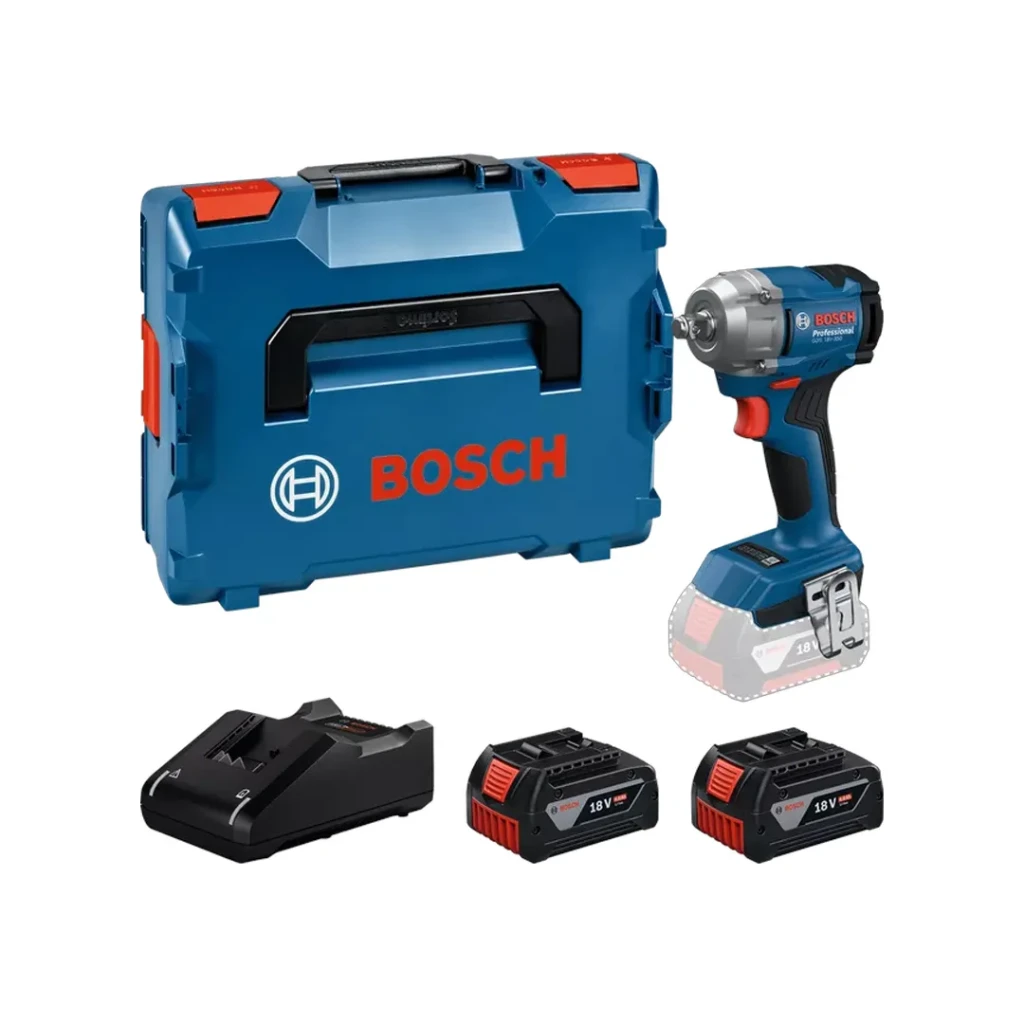 Аккумуляторный ударный гайковерт gds 18v-350 350 нм 18 в 0 - 1200 об/мин bosch 2