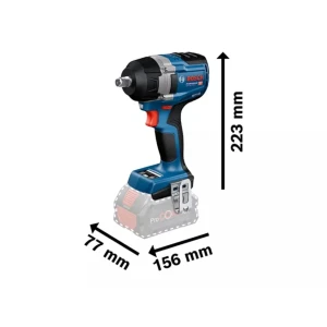 Mașină de înşurubat cu impact pe acumulator (fără acumulator) gds 18v-750 c 750 nm 18 v 0 - 2400 rot/min bosch Thumbnail 3