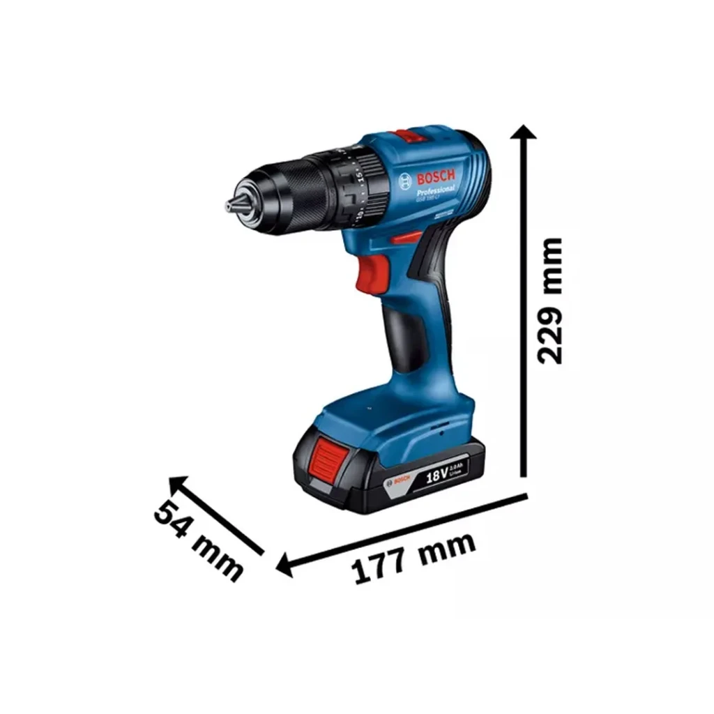 Набор электрических инструментов gdr 18v-215 + gsb 185-li 2 x 2.0 ач (li-ion) 18 в bosch 2