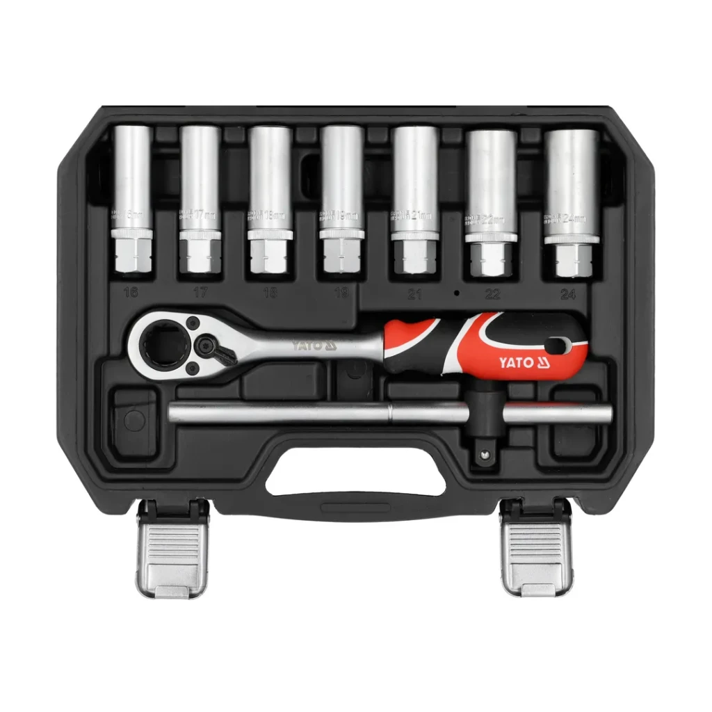Set chei cu clichet 1/2" 19 buc. yato 3