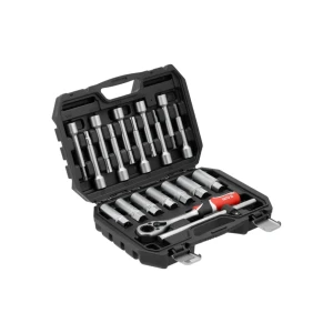 Set chei cu clichet 1/2" 19 buc. yato