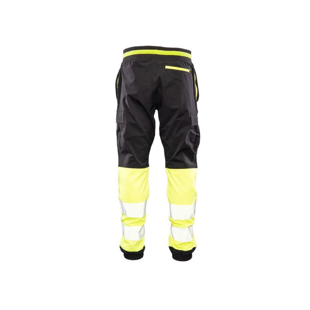 Pantaloni reflectorizanți flash jogger l negru/galben seven kings 3