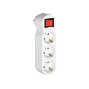 Adaptor triplu cu întrerupător 2p + e 16 a 220 - 240 v ip20 orno