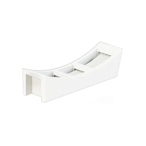 Set suport curelușe 8.8 mm 20 buc. alb plastic orno