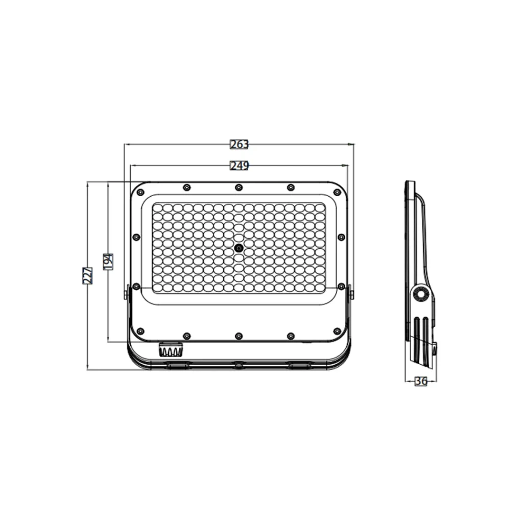 Прожектор светодиодный margay-100 100 вт smd 3cct 220 - 240 в horoz ip65 3