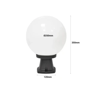 Светильник disma/globe250 8.5 вт 350 x 250 мм e27 220 - 240 в fumagalli ip55 Thumbnail 2