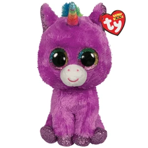 Фиолетовый единорог rosette 33 см (beanie boos)