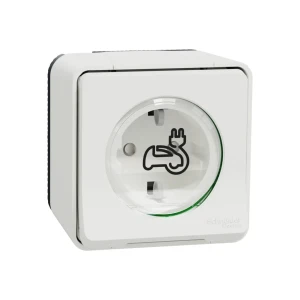 Розетка для электромобиля mureva 16 a 220 - 240 в белый schneider-electric