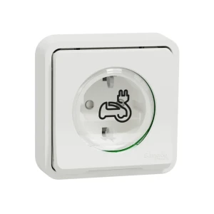 Розетка для электромобиля mureva 16 a 220 - 240 в белый schneider-electric