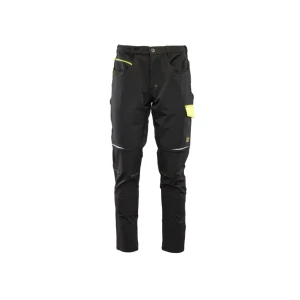 Pantaloni rival softshell 58 negru/galben seven kings