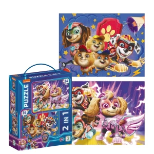 Puzzle &quot;Păstrăm lumea în siguranță 2 în 1&quot;, seria Patrula cățelușilor, 60 elem.