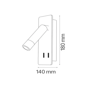 Aplică led cunda 13 w led ip20 4200 k 220 - 240 v horoz Thumbnail 3