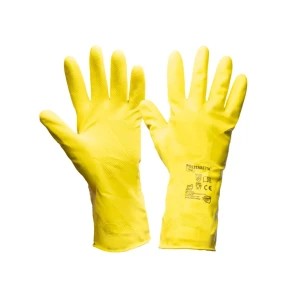 Mănuși din latex 9 galben polstaritta