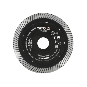 Disc diamantat pentru gresie turbo 115 * 22.2 mm yato