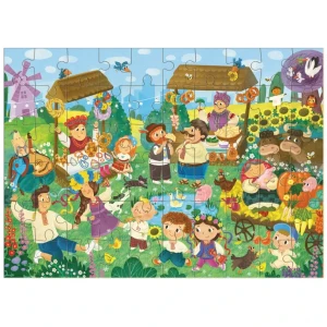 Puzzle de dezvoltare "târgul", 60 elem.