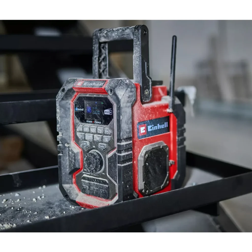 Radiou fm pe acumulator (fără acumulator) bluetooth te-cr 18 li 10 w einhell 4