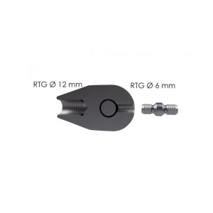 Scoabă de tachelaj cu filet rtg 12 mm 100 x 100 x 25 mm runpotec Thumbnail 2