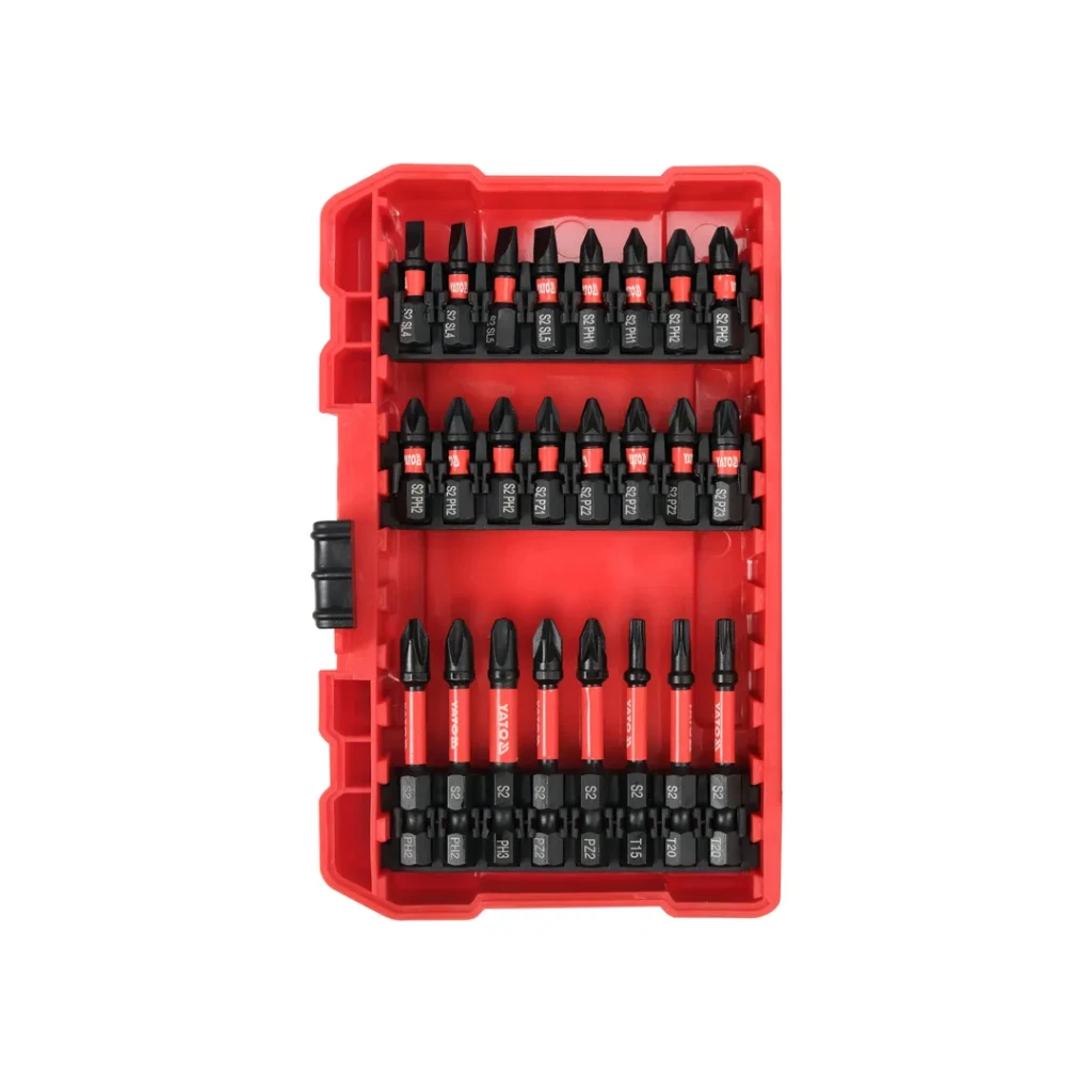 Set biți de impact hexagonal 37 buc. sl, ph, pz, tx 1/4" (6.3 mm) yato 2