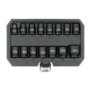 Набор коротких ударных головок шестигранный 15 шт. as-drive 10 - 27 мм 3/8" - 1/2" yato Thumbnail 2