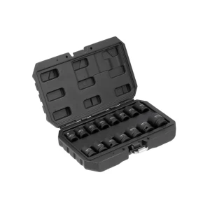Набор коротких ударных головок шестигранный 15 шт. as-drive 10 - 27 мм 3/8" - 1/2" yato