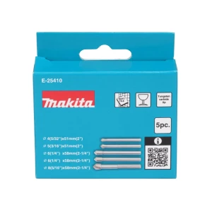 Set burghie 5 buc. pentru sticlă/ceramică 4 - 8 mm oțel cilindric makita Thumbnail 2