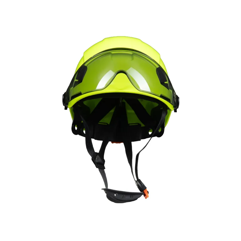 Cască de protecţie cu ochelari neo+ galben polstar 5
