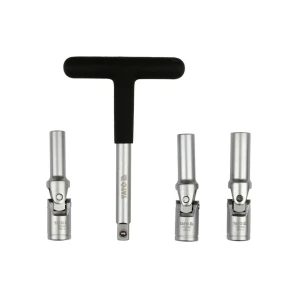 Set capete tubulare pentru bujii 4 buc. 8 - 10 mm 3/8" 145 mm yato