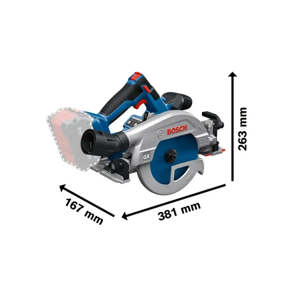 Fierăstrău circular pe acumulator (fără acumulator) gks 18v-57-2 g 18 v 0 - 5000 rot/min bosch 2