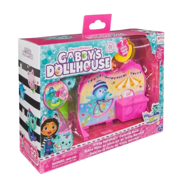 Set de joacă: camera de carnaval, seria gabby’s dollhouse 3