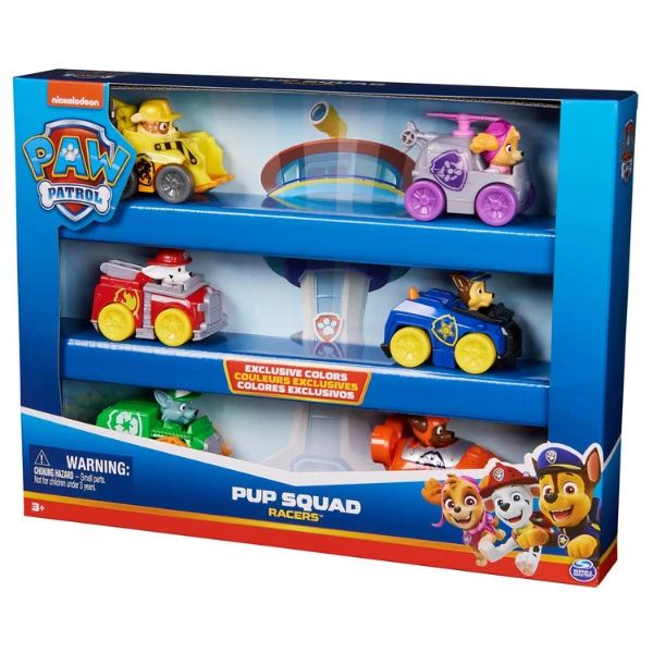 Набор из 6 машинок: pup squad racers, серия "щенячий патруль" 6