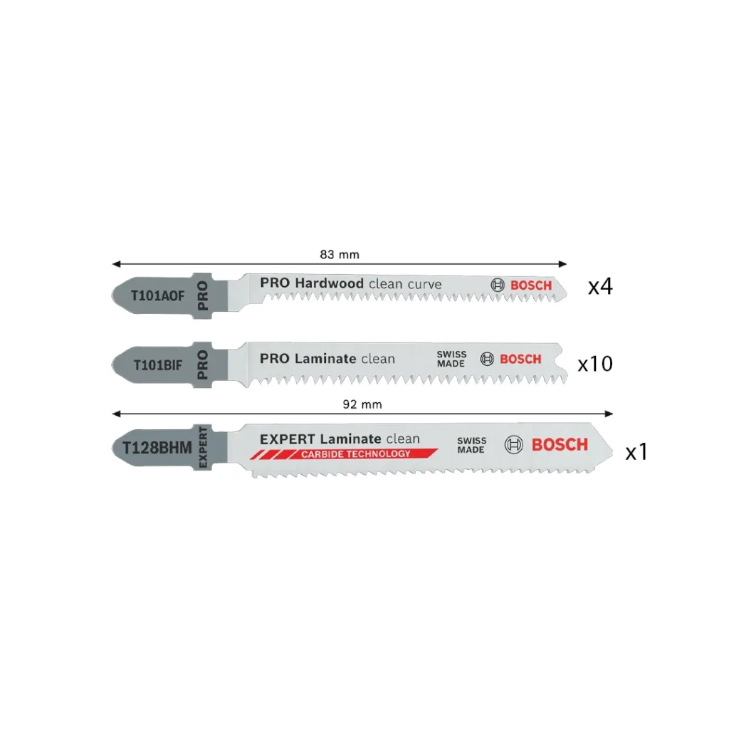 Set pânze pentru laminat pentru fierăstrău vertical (pendular) 83 - 92 mm 15 buc. bosch 2