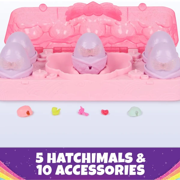 Радужный набор "rainbow splash" с мини-фигурками и аксессуарами, hatchimals alive 4