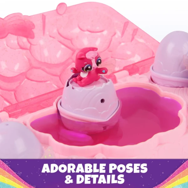 Радужный набор "rainbow splash" с мини-фигурками и аксессуарами, hatchimals alive 6