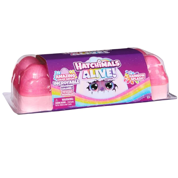 Радужный набор "rainbow splash" с мини-фигурками и аксессуарами, hatchimals alive 3