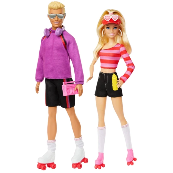 Set de păpuși barbie și ken, cu accesorii 4