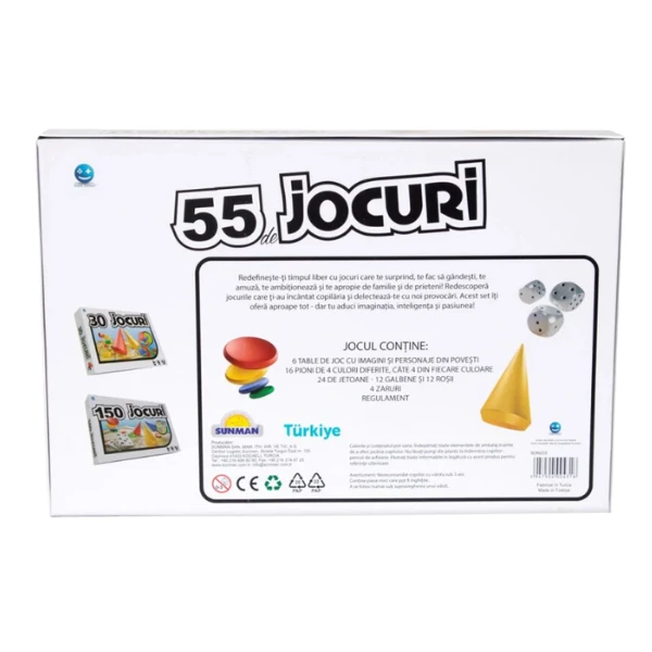 Настольная игра "55 в 1", (рум.), smile games 4