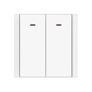 Întrerupător dublu cu indicator remi 10 a 220 - 240 v alb elmos