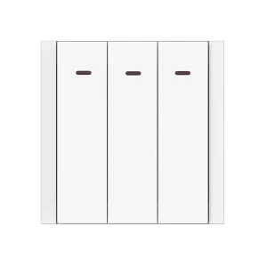 Întrerupător triplu cu indicator remi 10 a 220 - 240 v alb elmos
