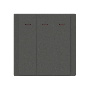 Întrerupător triplu cu indicator remi 10 a 220 - 240 v antracit elmos