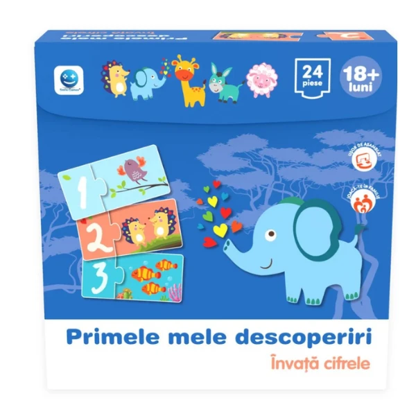 Puzzle "primele mele descoperiri: învață cifrele", (ro), smile games 3