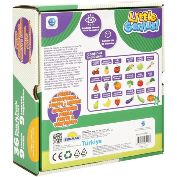 Puzzle ”fructe și legume”, 36 elem. 4