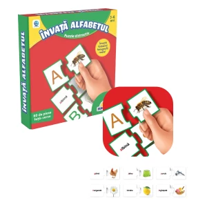 Пазл "Изучаем алфавит", (рум.), Smile Games